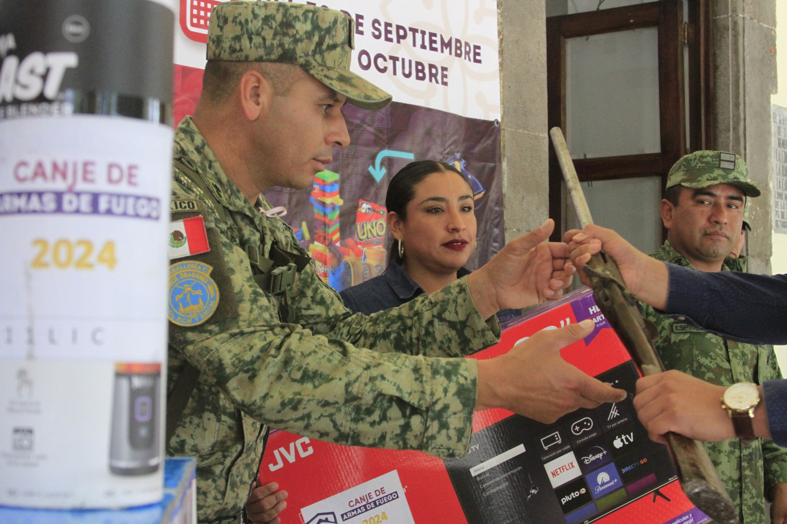 POR CUARTO AÑO CONSECUTIVO, SUPERAN SESESP Y SEDENA META DEL CANJE DE ARMAS