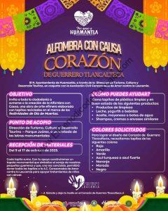 ¡Súmate! Huamantla te necesita para crear la "Alfombra con Causa"