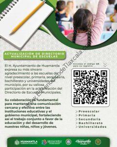Gobierno de Huamantla realiza censo de instituciones educativas