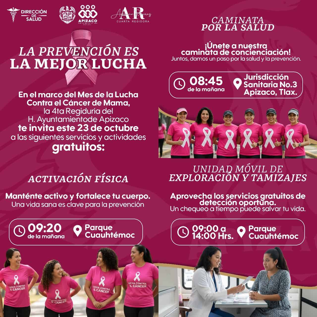 APIZACO PROMUEVE LA PREVENCIÓN Y LA SALUD EN EL MES DE LA LUCHA CONTRA ...