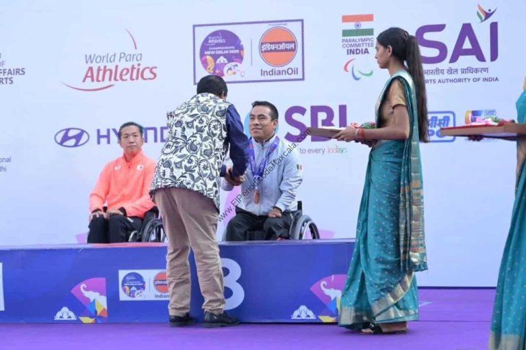 CONQUISTA LEONARDO DE JESÚS BRONCE EN EL MUNDIAL DE PARA ATLETISMO EN NUEVA DELHI, INDIA