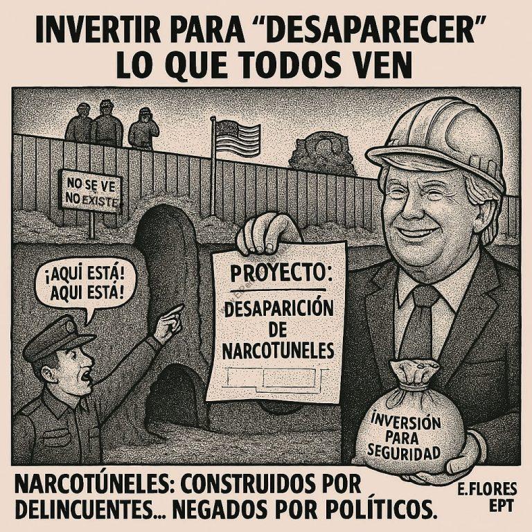 TÚNELES Y DISCURSOS” – Cuando Donald Trump promete desaparecer lo que todos ven