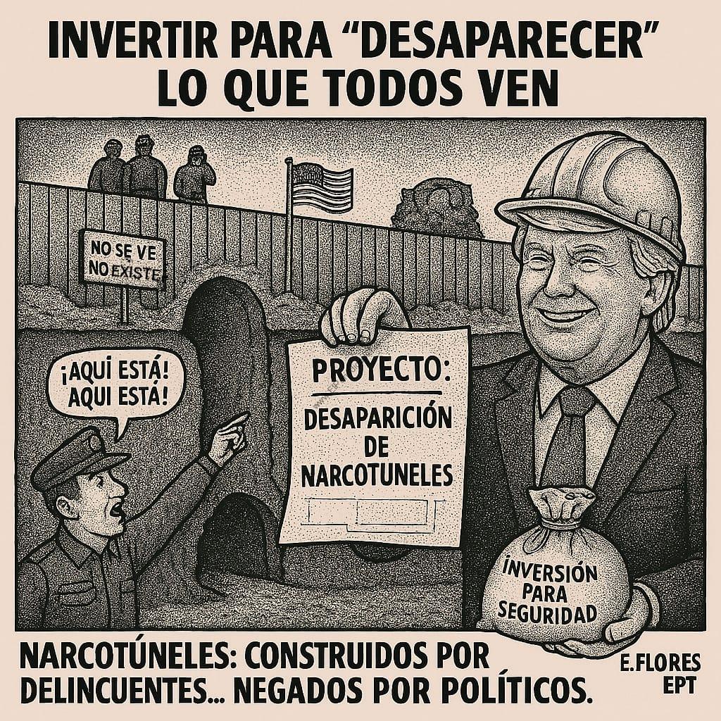 TÚNELES Y DISCURSOS” – Cuando Donald Trump promete desaparecer lo que todos ven