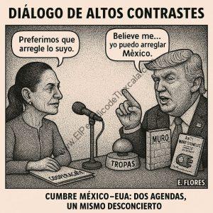 Sheinbaum y Trump se sientan a la mesa