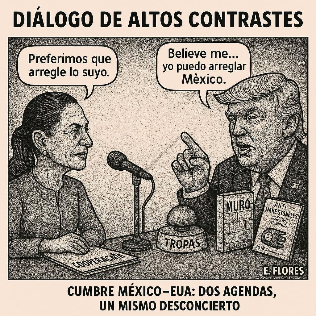 Sheinbaum y Trump se sientan a la mesa