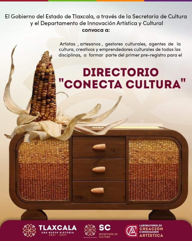 El Gobierno del Estado de Tlaxcala invita a artistas, gestores culturales y emprendedores culturales a participar en el Directorio "Conecta Cultura".