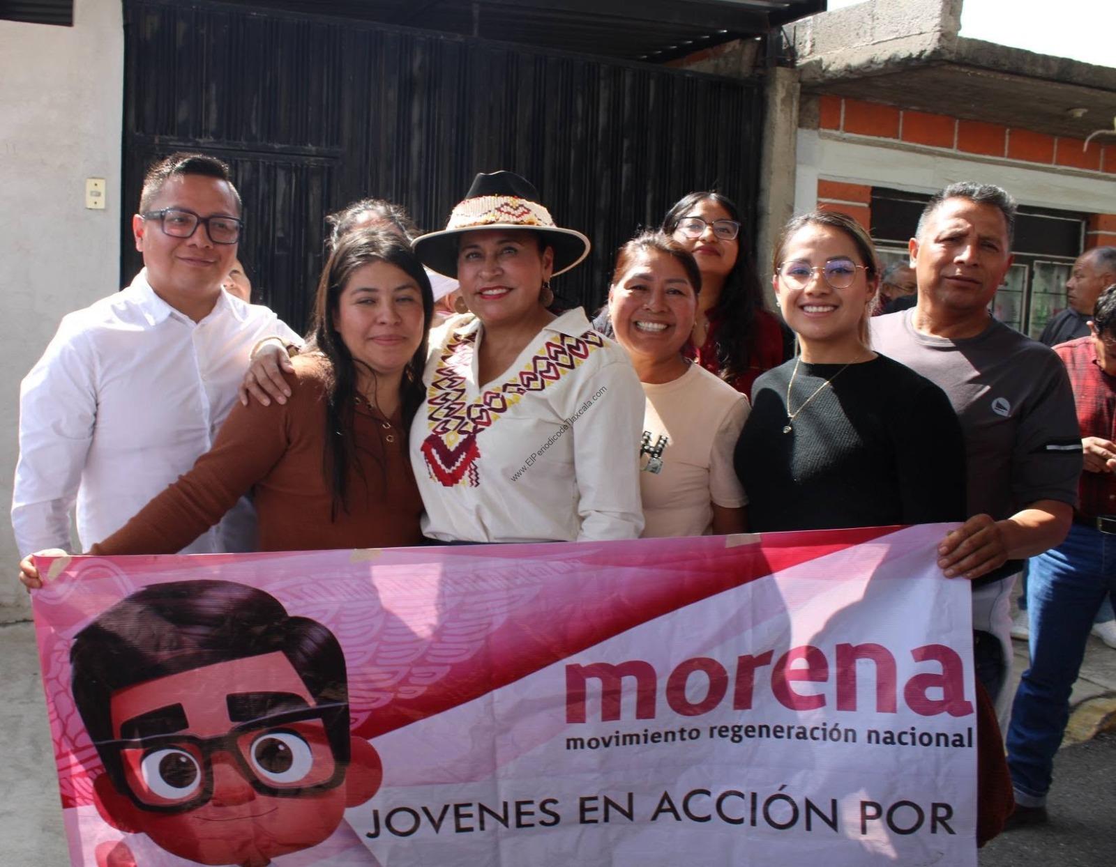 Militancia de Morena se suma al trabajo en territorio y conmemora 13 años de organización en Tlaxcala