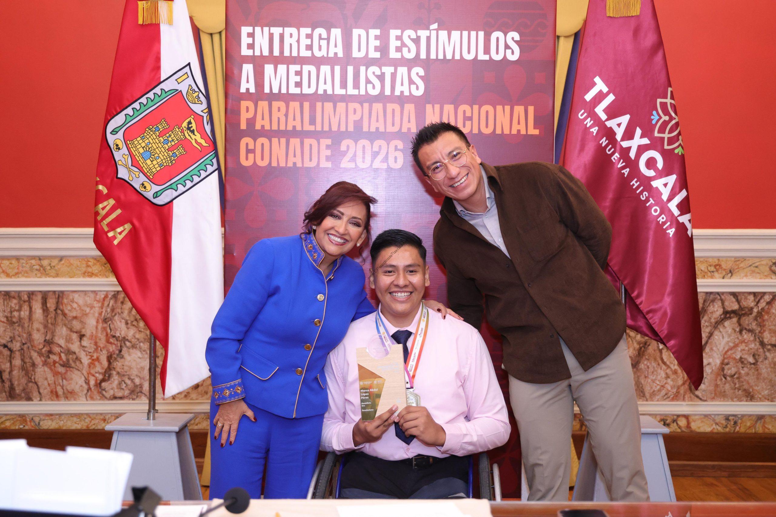 LORENA CUÉLLAR RECONOCE A MEDALLISTAS PARALÍMPICOS Y DESTACA INVERSIÓN HISTÓRICA EN DEPORTE