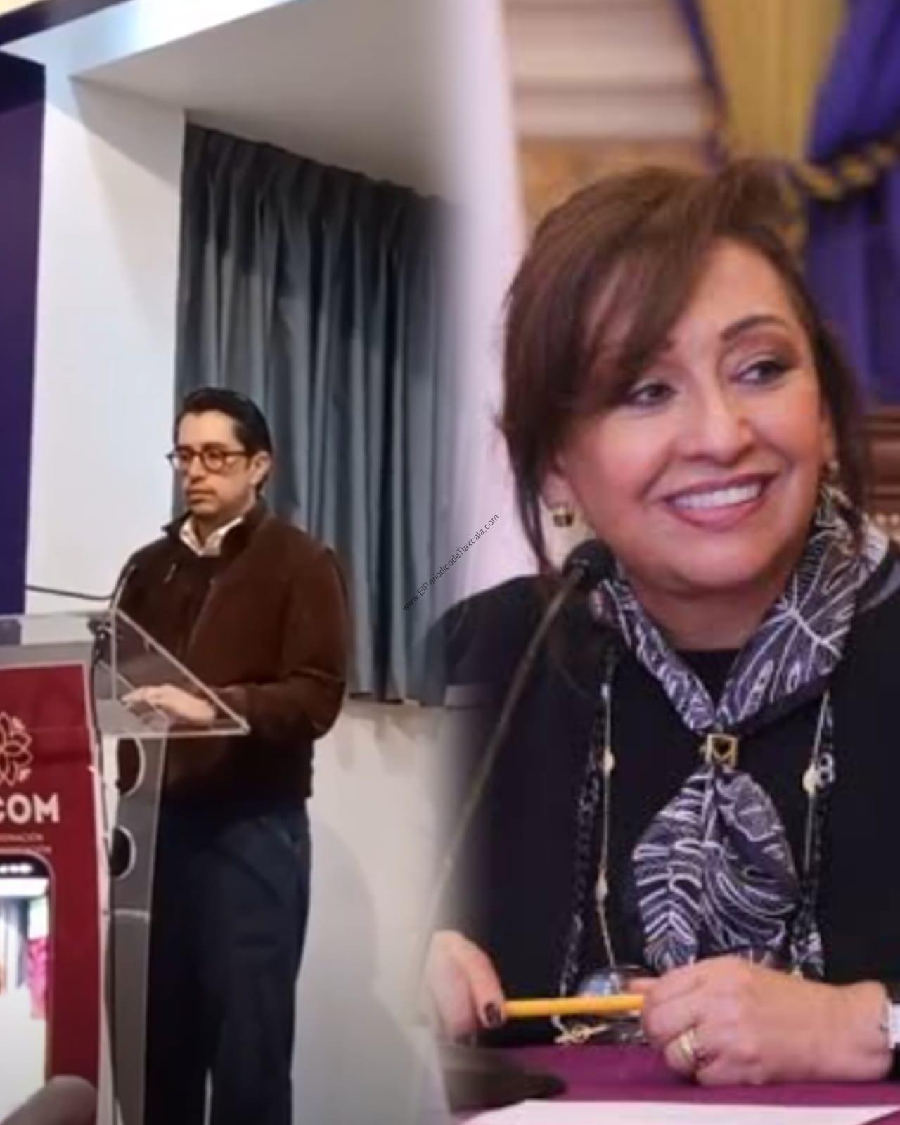 Antonio Martínez asegura que Lorena Cuéllar es querida por los tlaxcaltecas pese a críticas en eventos masivos