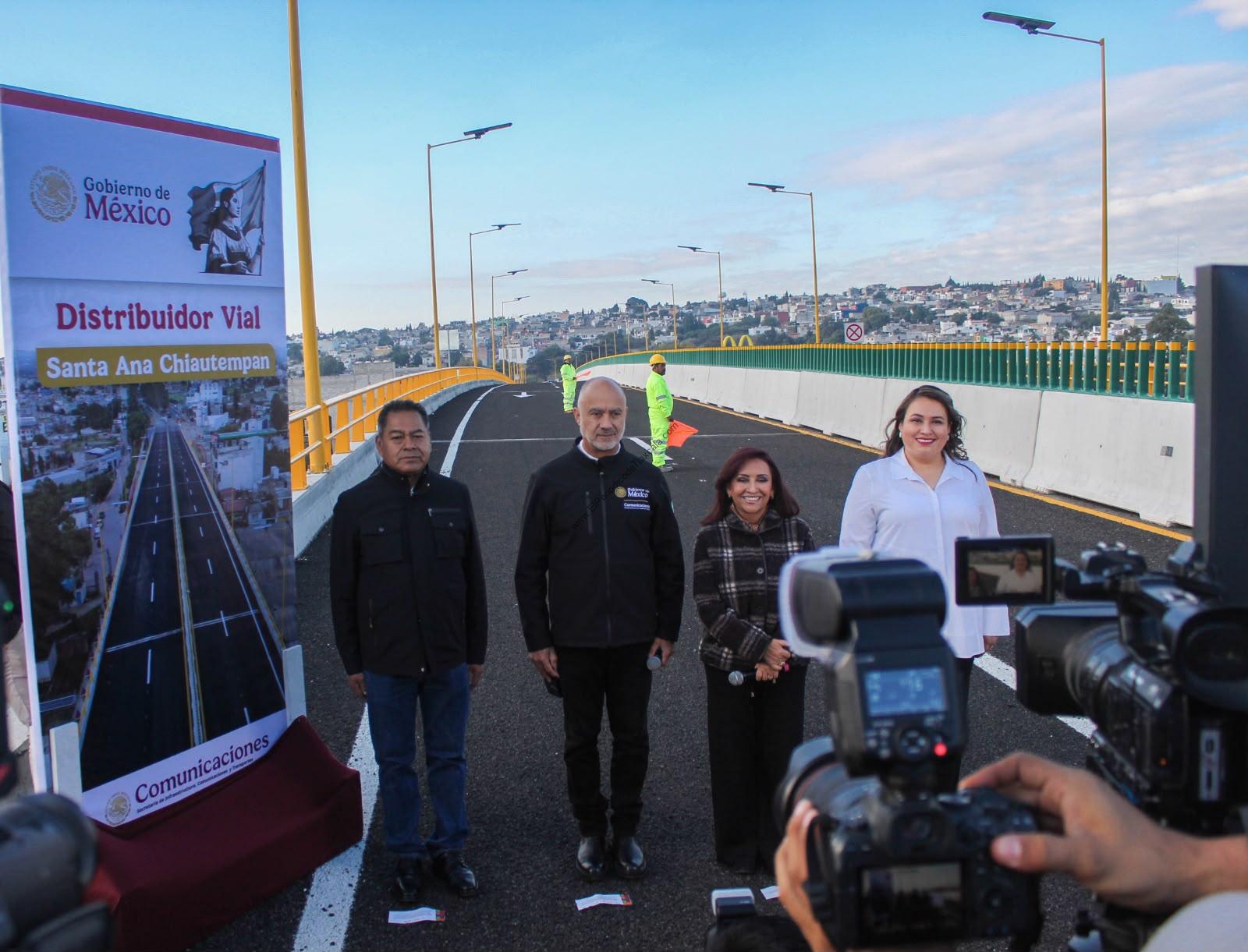 Grandes obras para Chiautempan: entra en operación el distribuidor vial